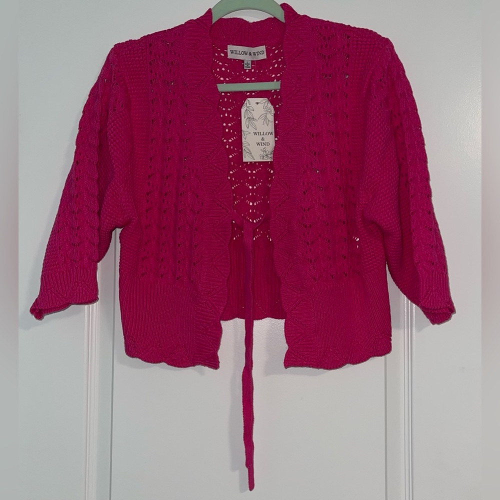 Pink Knitted Cover Up